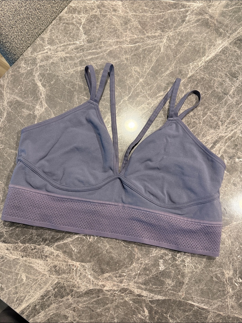 Fabletics Lavender Double-Strap Light Support Bralette